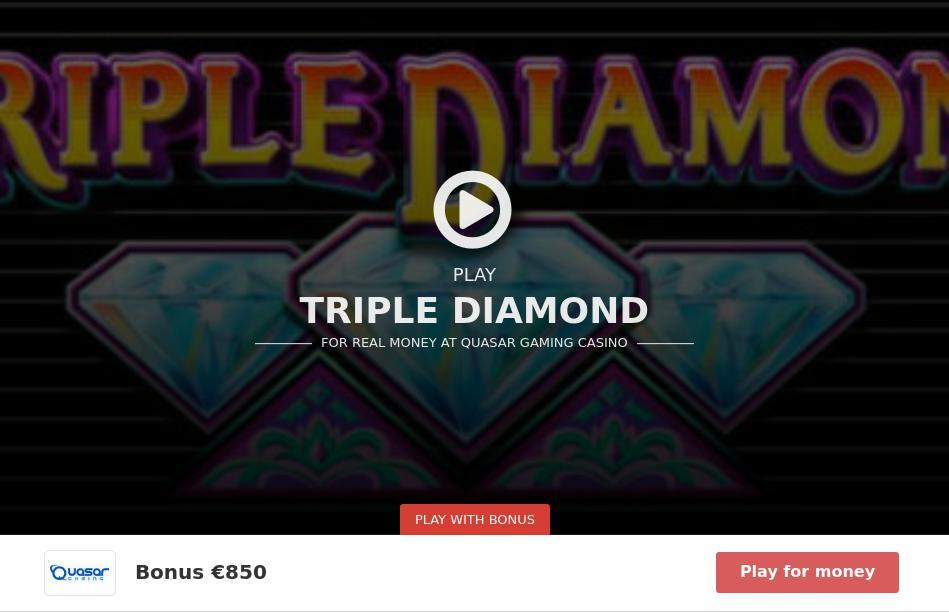 Triple diamond online slots